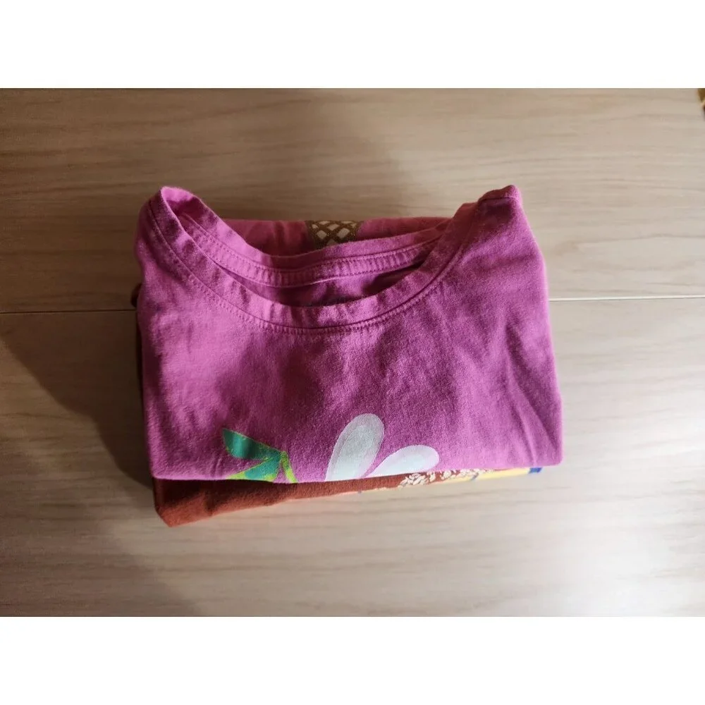 Bundle of 3 Cat & Jack Lot of 3 Girls Large 10/12 Pink,Blue Tiger,Bunny,Shark